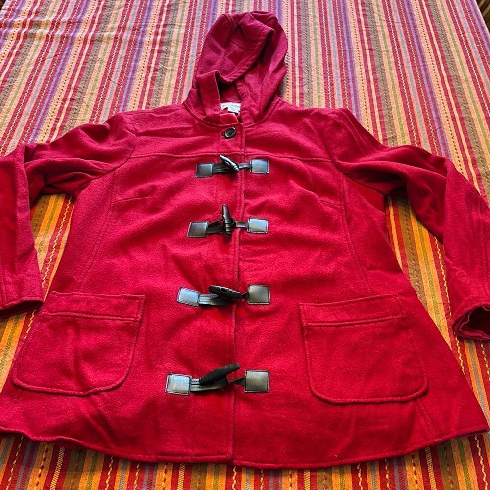 Motherhood Maternity Women's 22% Wool Toggle Coat size Large